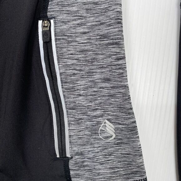 Icyzone Full Zip Athletic Jacket Size M Running Cycling Black Zip Pockets Stretc - Picture 4 of 11